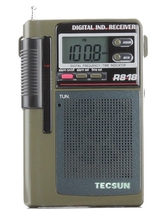 Tecsun R-818 Digital display Full band clock control radio Mini old man R818