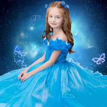 Frozen Aisha Princess Dress Girls dress Aisha dress Childrens birthday host piano performance suit