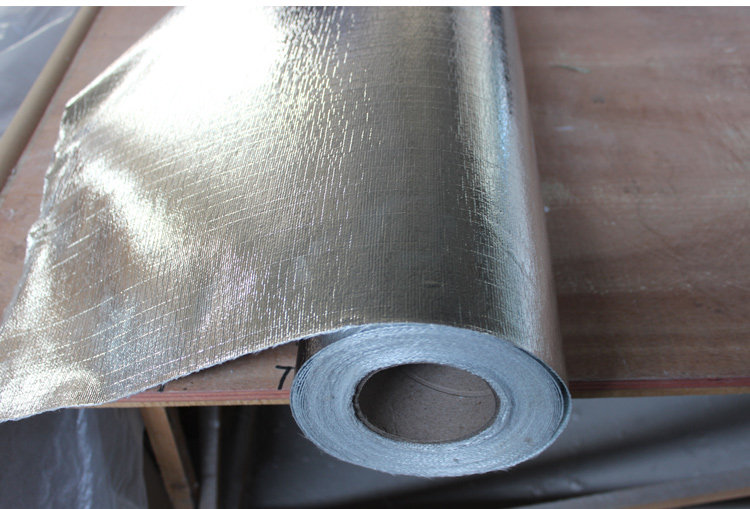 铝箔复合玻璃纤维布 隔热反射铝箔布 防晒遮阳防火布强度高防水