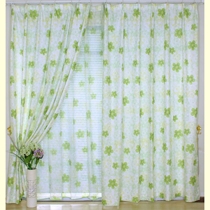 High-grade fashion pastoral sun flower plant flower decoration Home textile custom made finished curtain screen curtain semi-shading