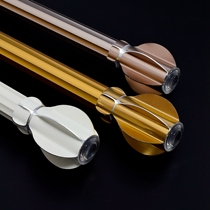 Roman pole Curtain rod Aluminum alloy thickened bracket head Curtain track side mounted top mounted modern simple single rod double rod