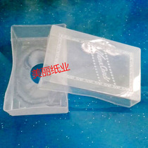 Business card case transparent plastic business card box can hold 100 business cards