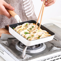 White jade burn medical stone Non Stick Flat Bottom Pan Japan Style Flat Bottom Small Frying Pan Fried Cake Fruit Son Thick Egg Burning Breakfast Pan
