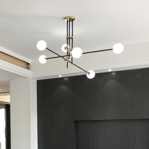 Leguang Nordic ins Net red chandelier retro industrial style creative personality lamp living room dining room bedroom magic bean chandelier