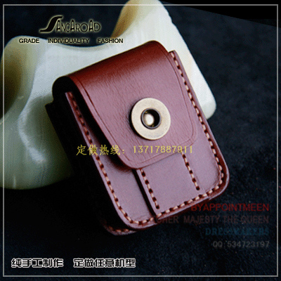 Handmade Genuine Leather New Pint Small Purse Men Hanging Waist Key Zero Money Card Casual Sports Bag Customised Other Sizes-Taobao