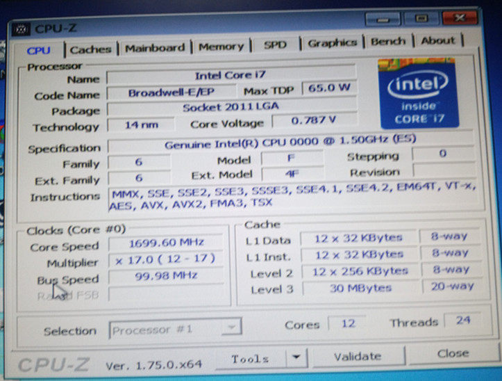 xeon至强e5-2650l v4 es版 1.5g睿频2.