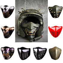 Spot 3D personality Harley windshield skeleton-like dustproof V-shaped agent mask