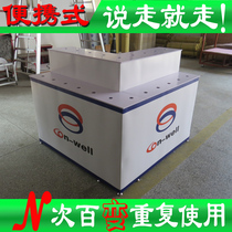 Exhibition Removable Combined Reusable Promotional Booth Front Desk Hotel Mall Stands Stand Stall