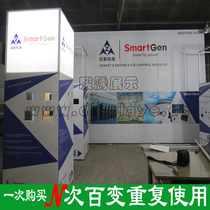 Professional design to build security equipment exhibition stand portable and versatile display case cabinet exhibition display
