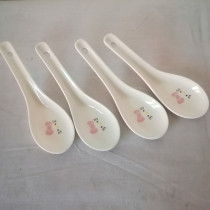 Collection Nostalgic Ceramic Soup Spoon Painted Flowers New (each) *