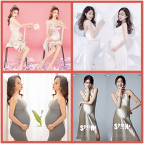 20 New pregnant women photo studio photo clothing high-end simple suspender theme clothing sexy private room photo pregnant mother glossy