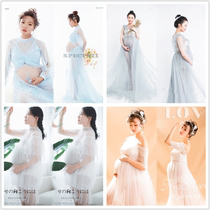 New Korean version of the theme clothing photo studio pregnant clothing perspective yarn skirt mommy photo clothes pregnant mother photography