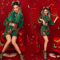 Movie House Themed New Improved Qipao Stage Costume Women Retro State Tidal Wave Performance Personal Art Photography Writing