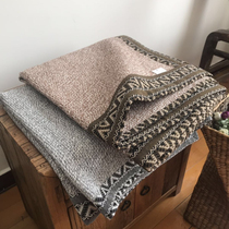 Sister Lius cotton and hemp thickened edging sofa towel is thick and durable