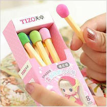 Japanese Korean stationery cute creative Selling Girls small match eraser eraser Eraser single price
