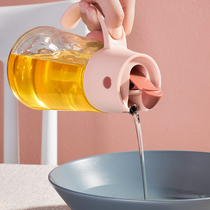 Star mother with the same Lebo oil pot automatic opening and closing Japanese oil pot oil vinegar small oil bottle glass leak-proof household oil tank