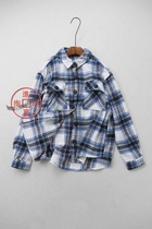 004 side 1015 knock value easy to wear three-dimensional large pocket square collar large loose soft tweed shirt coat