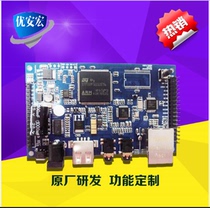 IP network broadcast one-way audio board with Power Amplifier network speaker sound column Internet campus radio YAH603