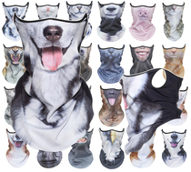 Sun protection windproof hanging ear mask 3d half face all animal face scarf kittens face cos