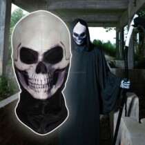 Digital printing 3D Skull skull head skull headgear mask Halloween terror head hood dead cosplay