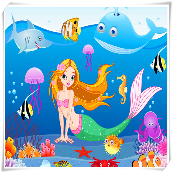 定制唯美海底世界卡通美人鱼500/1000片儿童木质拼图玩具趣味礼物