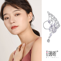 Moving ear clip without ear clip female retro little simple elf Super Fairy earrings cold wind Net red earrings