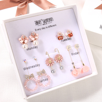One week sterling silver needle earrings fairy Air forest Super fairy ear clip without ear hole 2021 New set gift for girlfriend