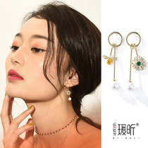 No ear hole ear clip female temperament silver needle earrings bee Super fairy series simple and exquisite Super Fairy earrings autumn and winter