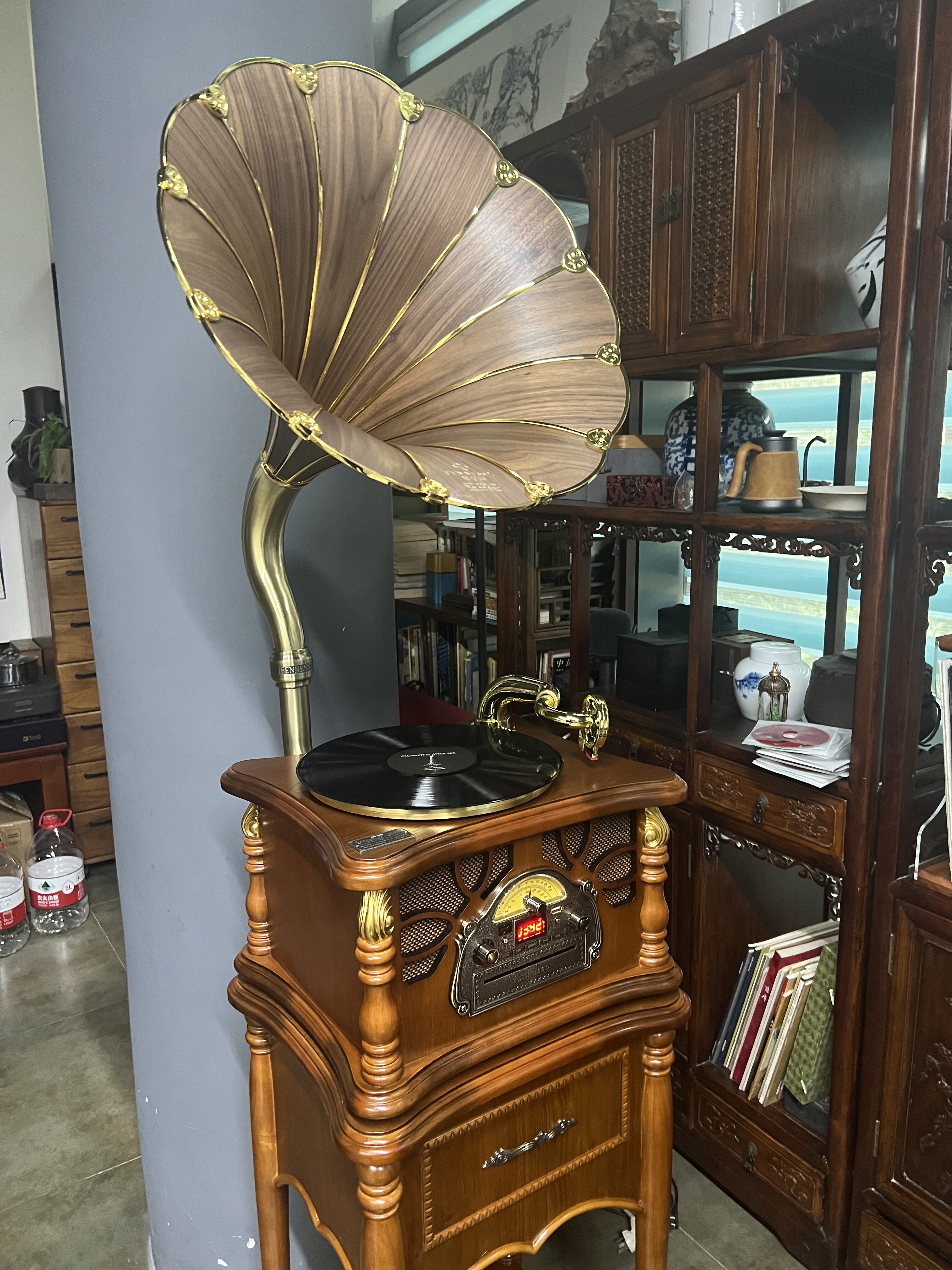 梵尼诗留声机复古25黑胶唱片机电唱机欧式家用客厅音响蓝牙音箱