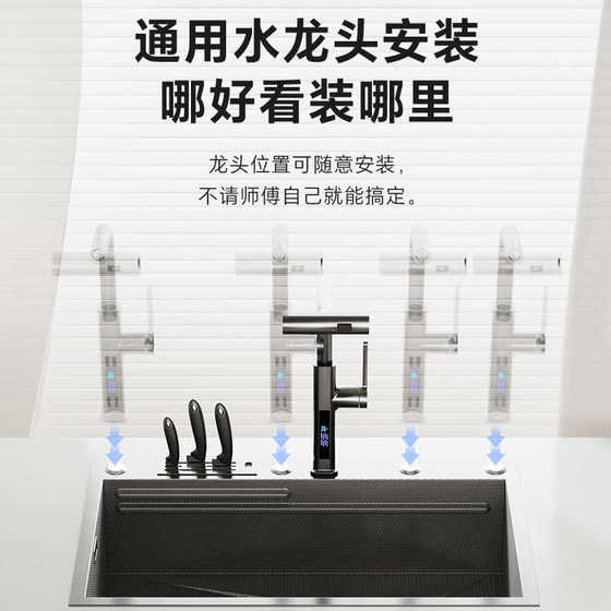 주방 세척 분지 수제 대형 단일 탱크 가정용 벌집 엠보싱 304 스테인레스 스틸 세탁 분지 주방 수영장 왼쪽 주방 세척 분지 수제 대형 단일 탱크 가정용 벌집 엠보싱 304 스테인레스 스틸 세탁 분지 주방 수영장 왼쪽
