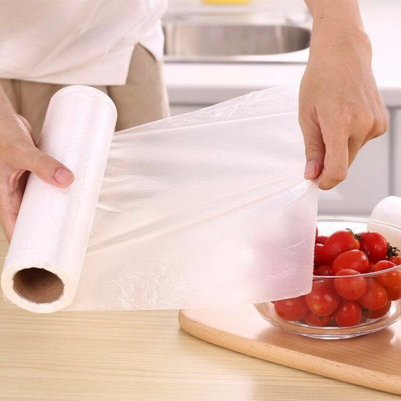 保鲜袋加厚食品袋大中小号家用经济装耐高温冷冻冰箱点断式塑料袋