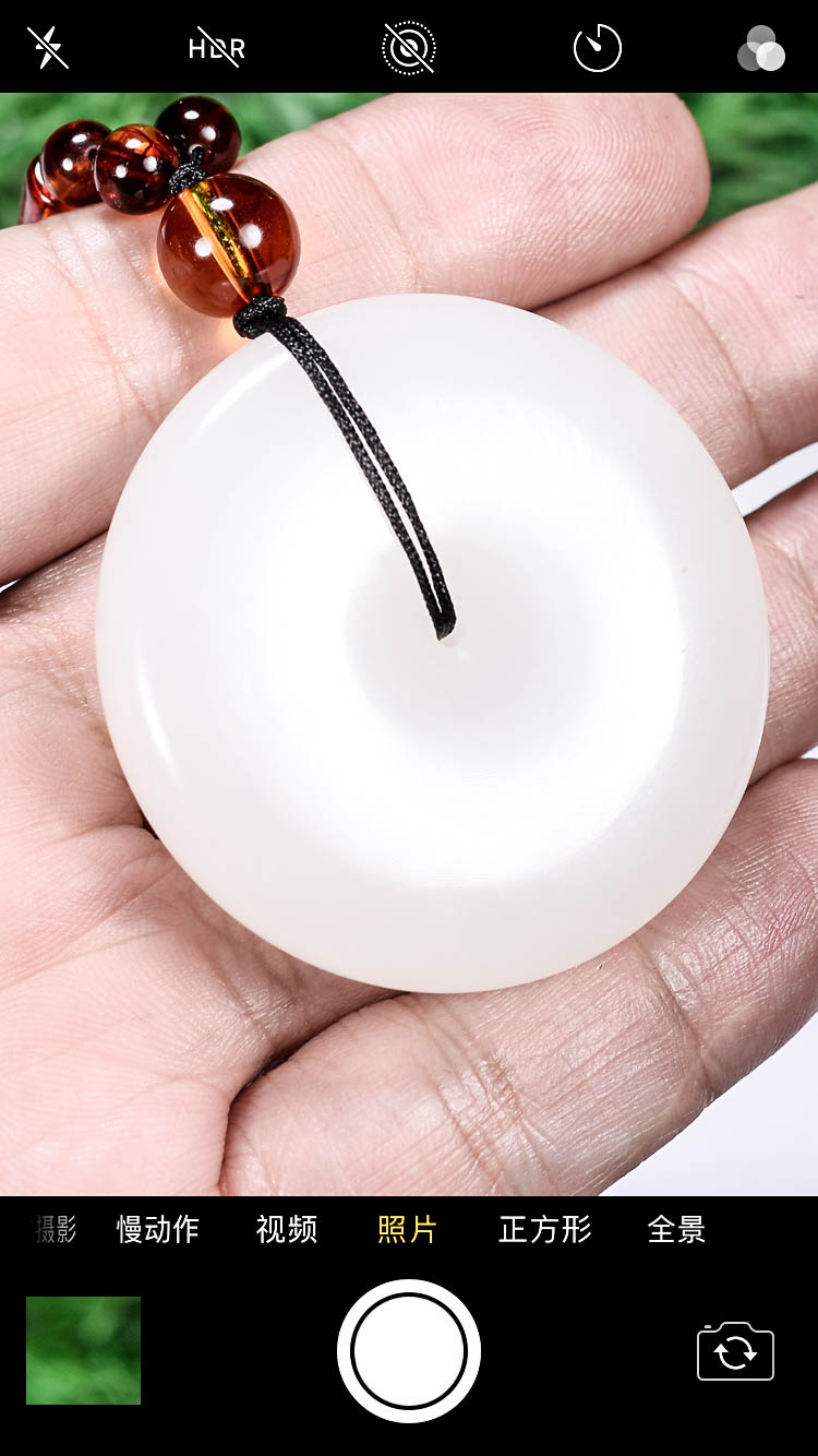 正品天然和田玉羊脂白玉[平安扣]吊坠玉石玉器挂件58.21