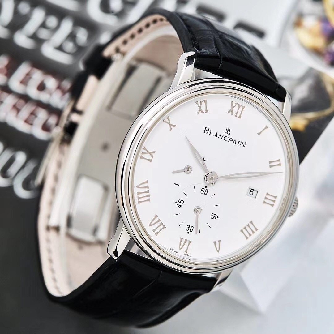 [9.5新]公价71500宝珀经典精钢手动机械男表动力储备