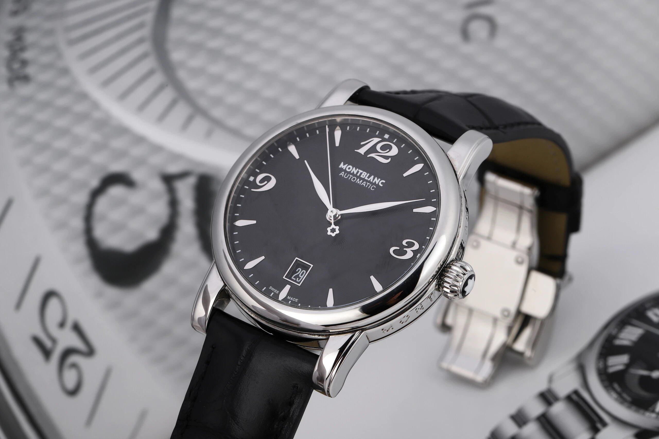 [9.5新]万宝龙明星系列公价18490精钢自动机械男士手表