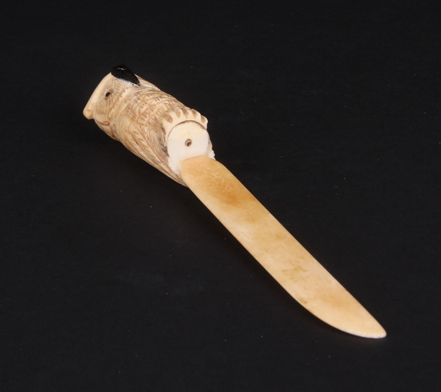 【鬼市】402兽骨鸮柄裁纸刀