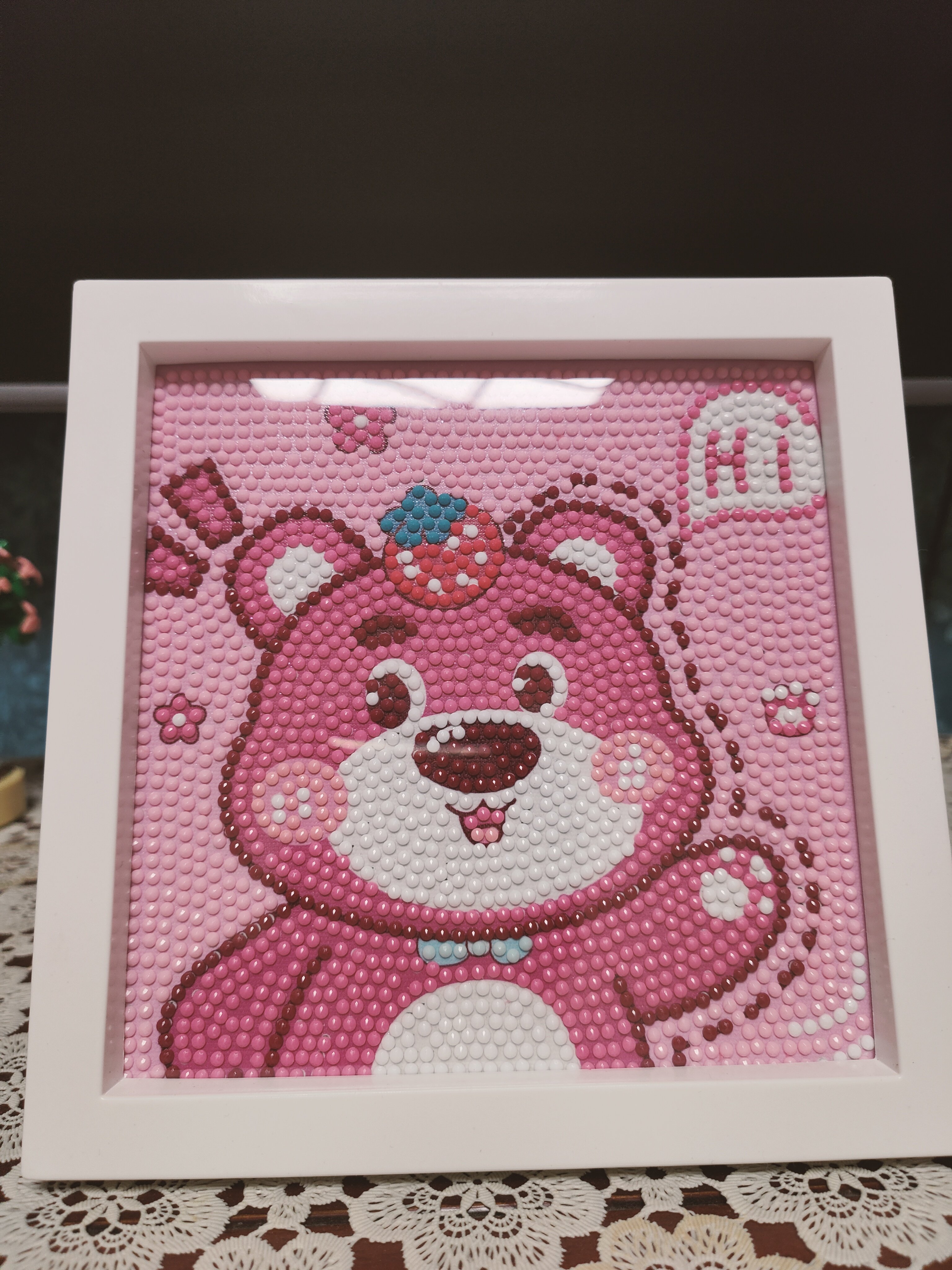 【带相框18x18cm 布片 钻石 工具】小熊熊mf163彩**6很喜欢3个月前