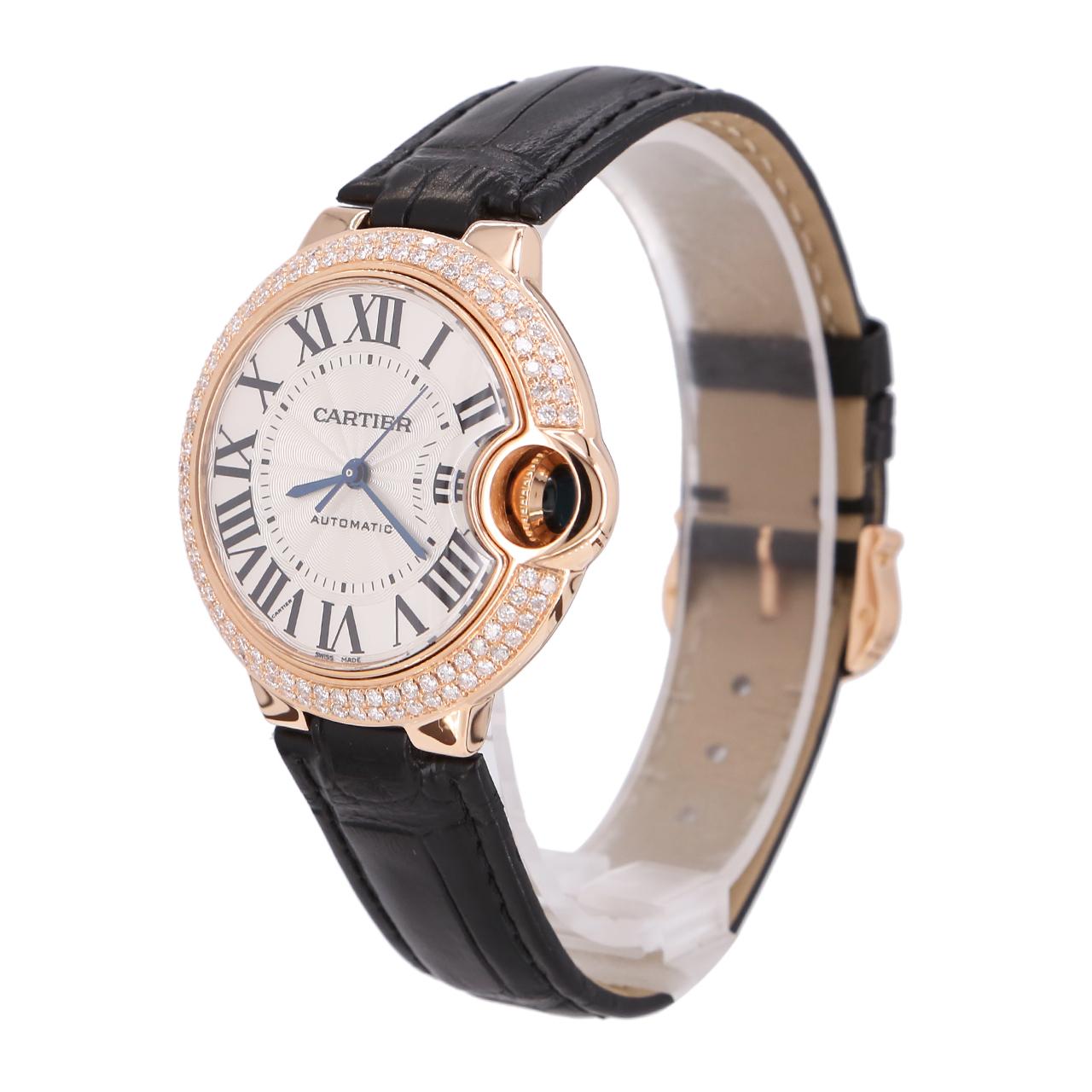 8新]卡地亚手表女表蓝气球系列自动机械33毫米表盘 - 拍卖