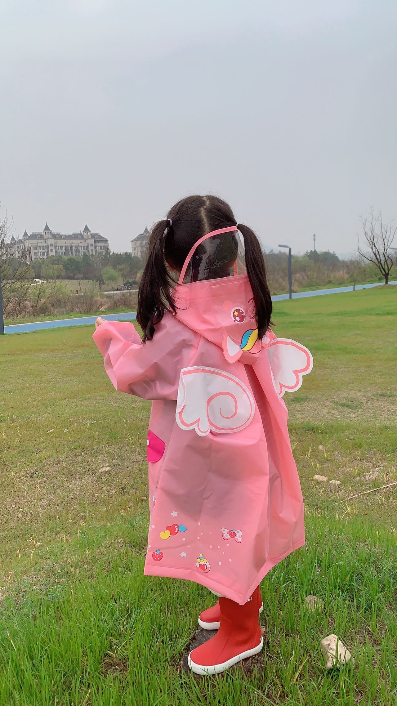 儿童雨衣男童男孩黄色恐龙宝宝幼儿园小朋友加肥雨鞋套装两岁卡通