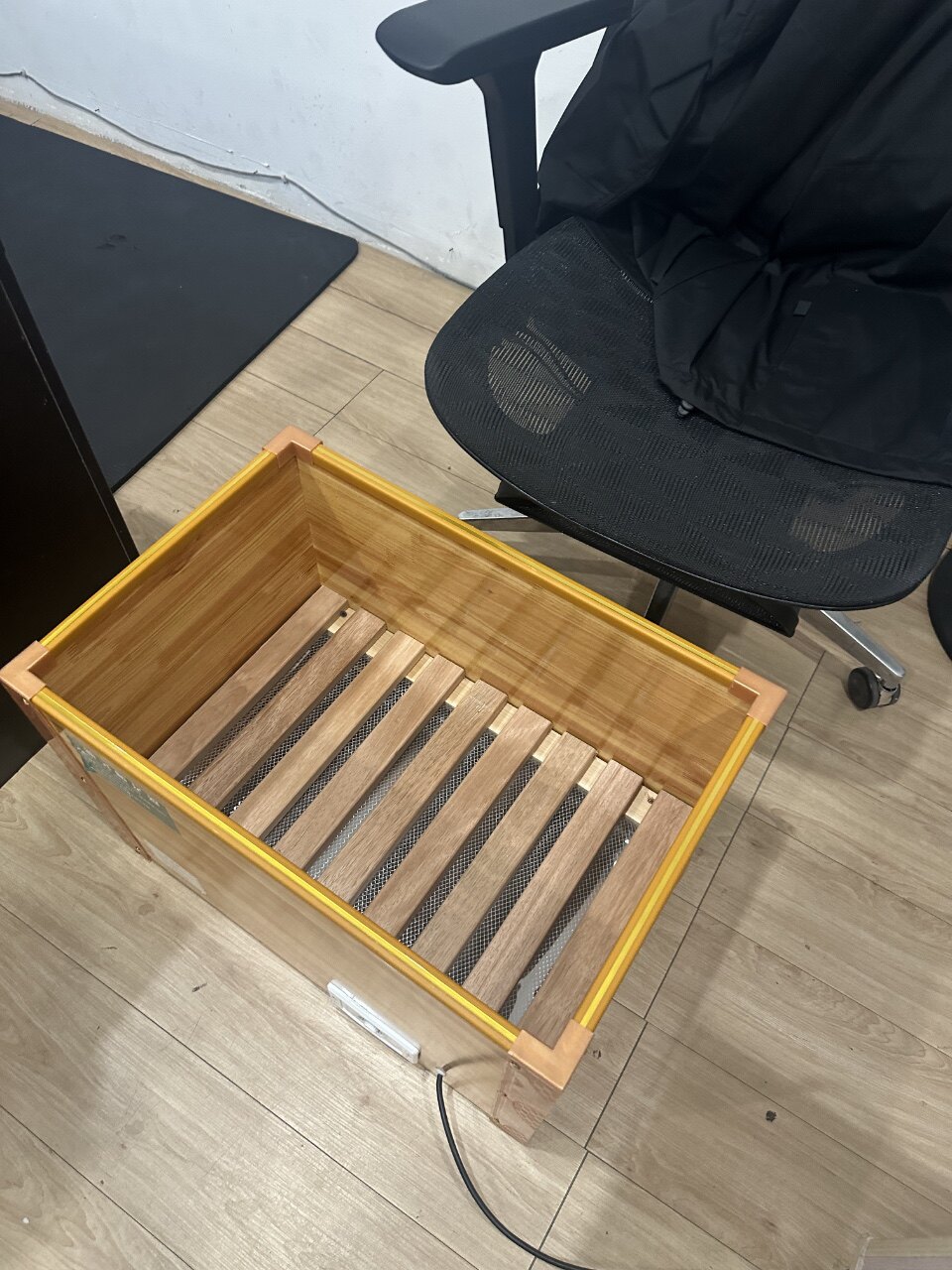 律度电火桶实木家用取暖器烤火炉省电火箱暖脚神器烤火箱烘烤衣服