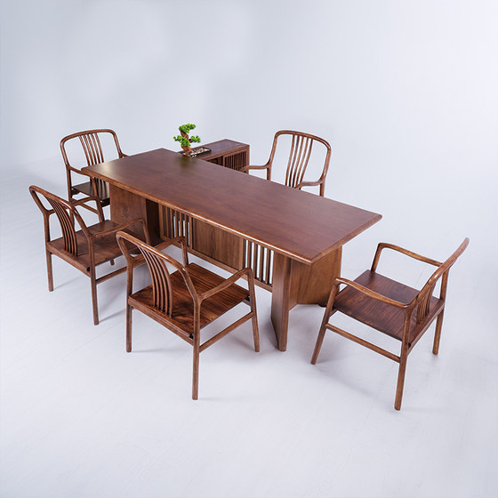 New Chinese style residential furniture modern wood tea table office tea table combination large board solid wood tea table tea cabinet
New Chinese style residential furniture modern wood tea table office tea table combination large board solid wood tea table tea cabinet
