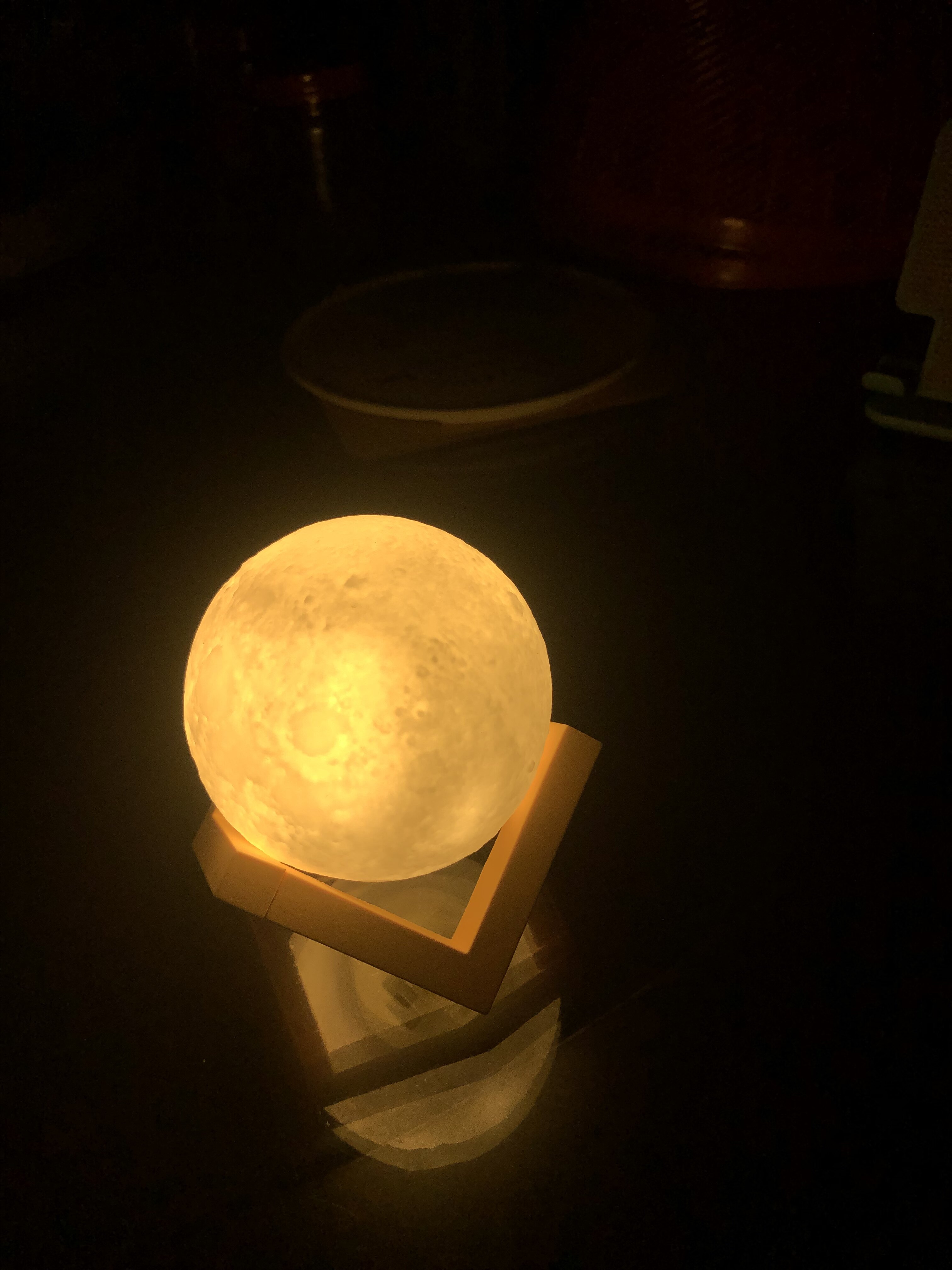 3d月球灯创意小夜灯卧室床头灯送女朋友闺蜜生日礼物睡觉护眼灯