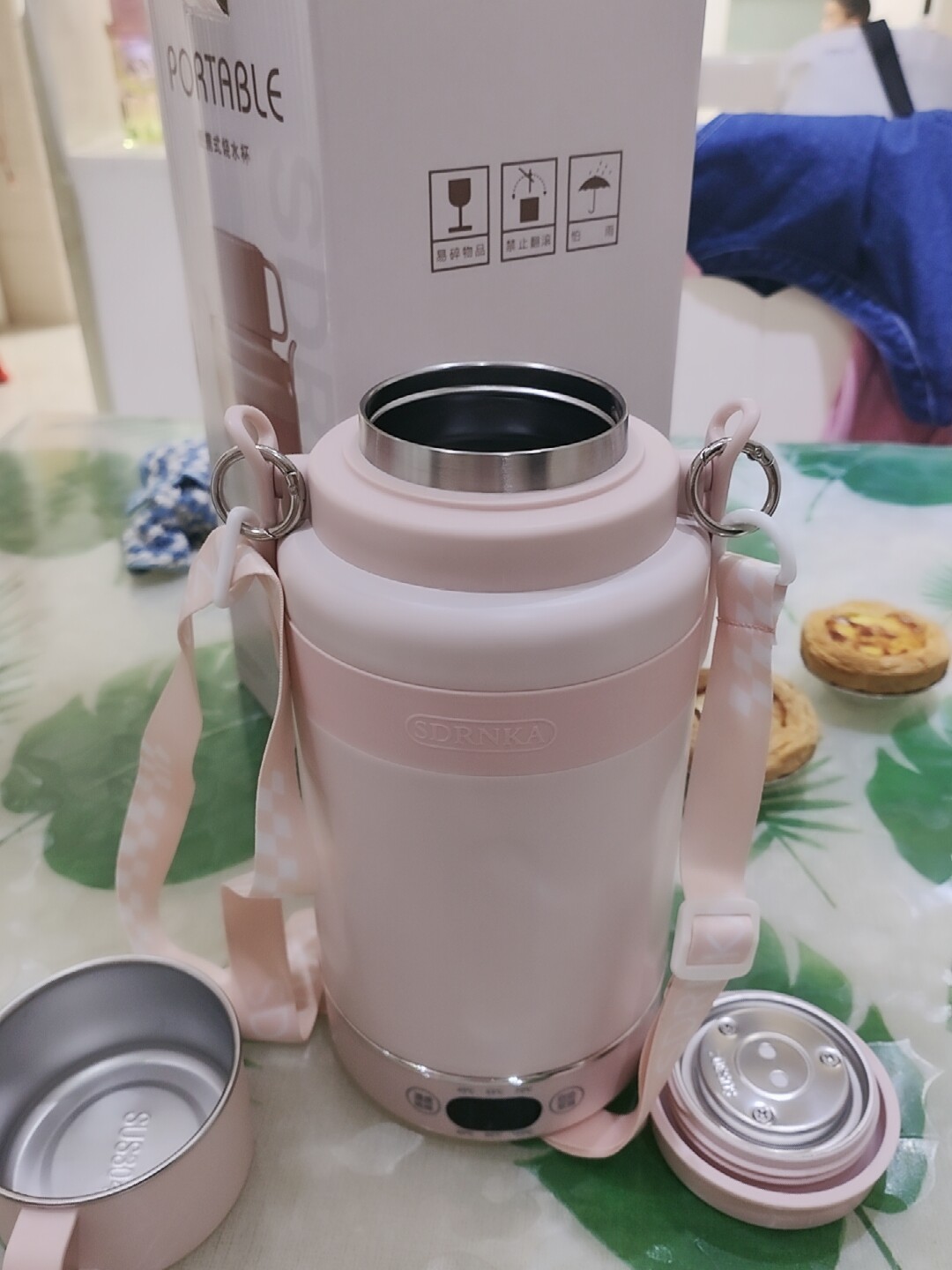 日本sdrnka便携式烧水壶保温一体旅行恒温水壶办公加热真空保温杯