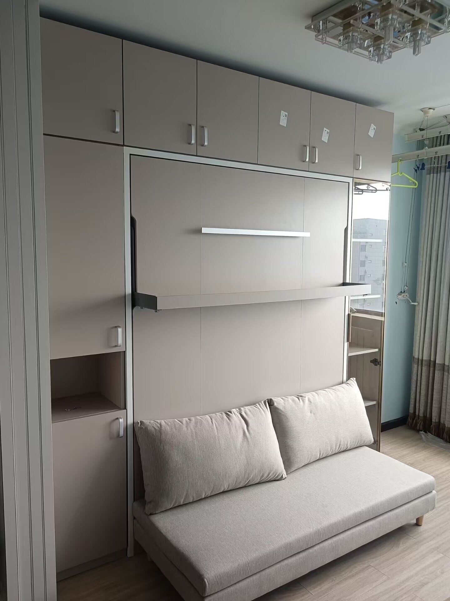 床沙发隐形床壁床衣柜多功能一体抽拉式墨菲客厅柜子隐形床书房