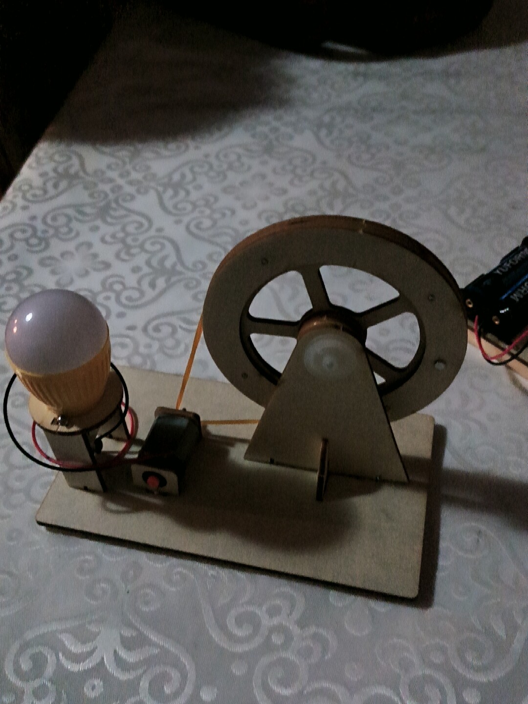 科学实验套装手摇发电机学生科技制作小发明diy儿童手工益智