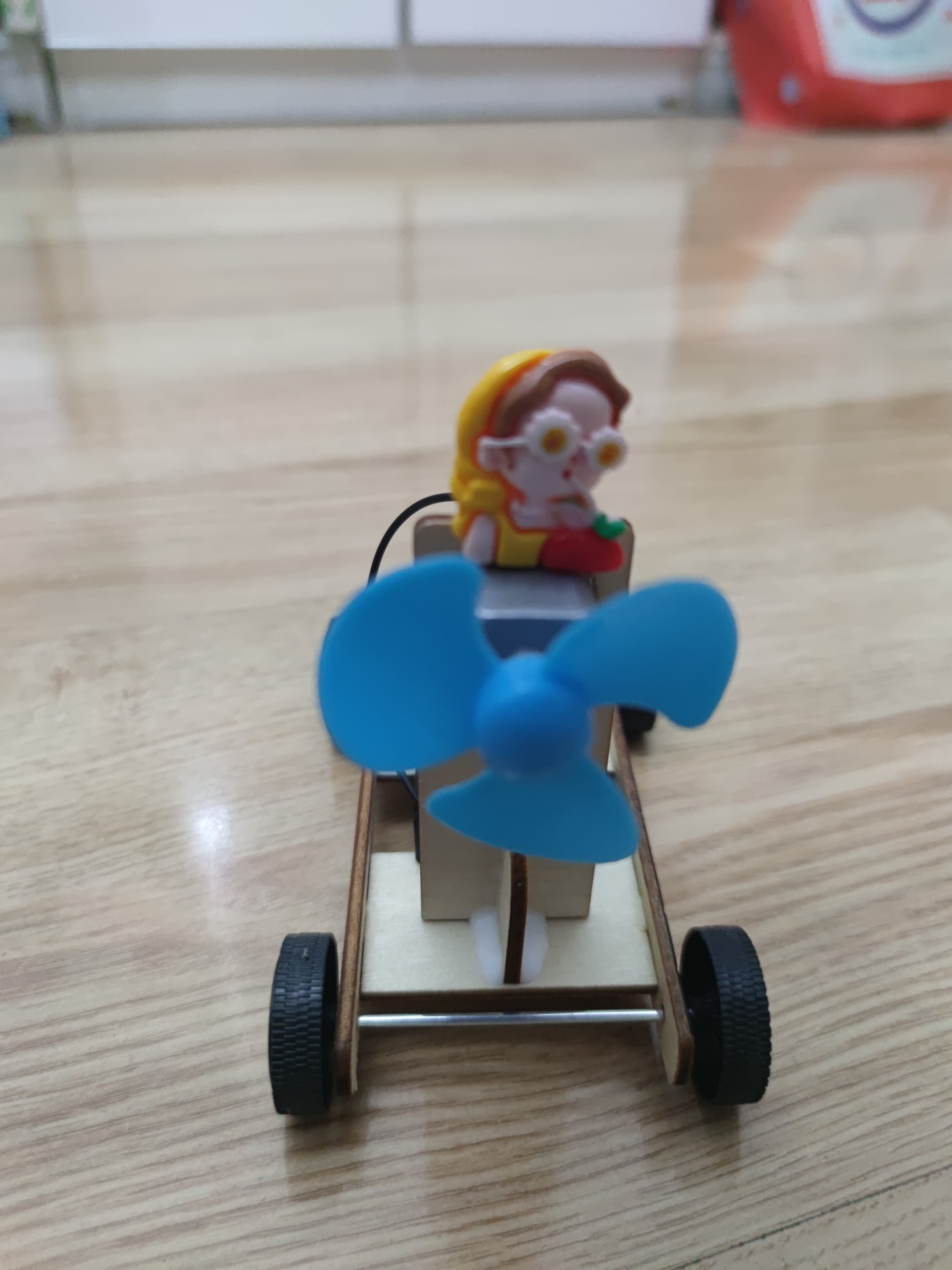 diy手工制作材料空气动力车科技小发明学生趣味科学实验物理玩具