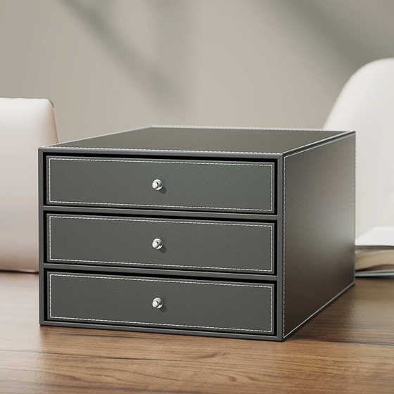 Multi-layer business leather A4 desktop file cabinet three-layer drawer information cabinet sorting file cabinet office supplies
Multi-layer business leather A4 desktop file cabinet three-layer drawer information cabinet sorting file cabinet office supplies