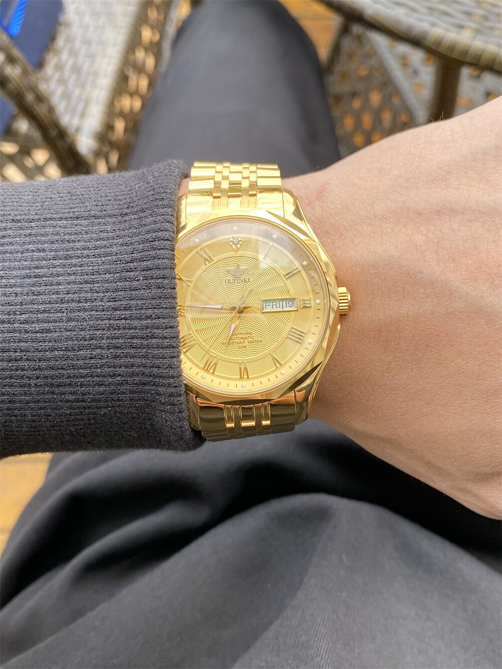 官方旗舰瑞士新款男士手表机械表真钻纯金色奢侈正品名表品牌十大