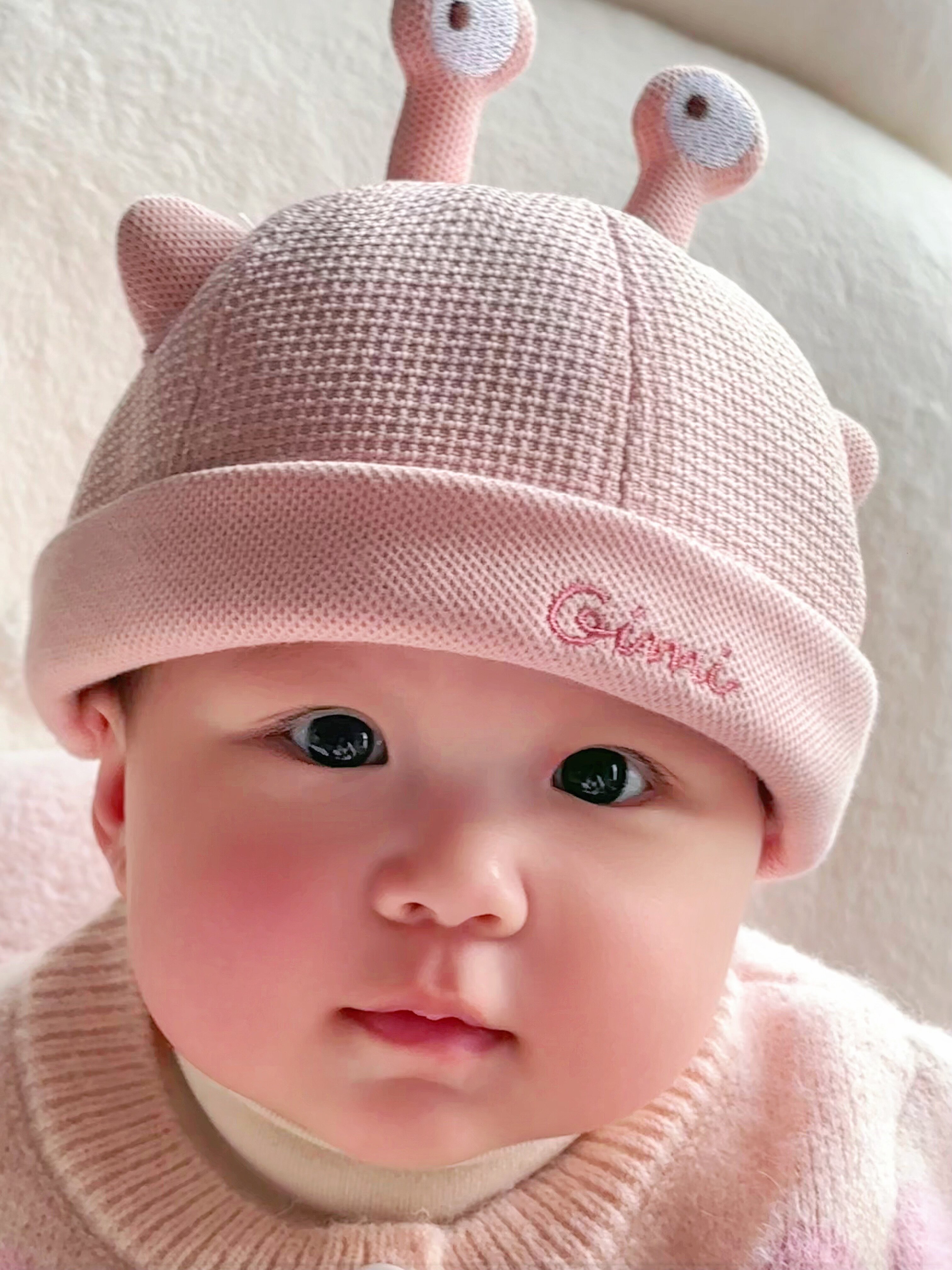 婴儿帽子春秋季地主帽新生宝宝可爱超萌婴幼儿春秋百搭保暖瓜皮帽