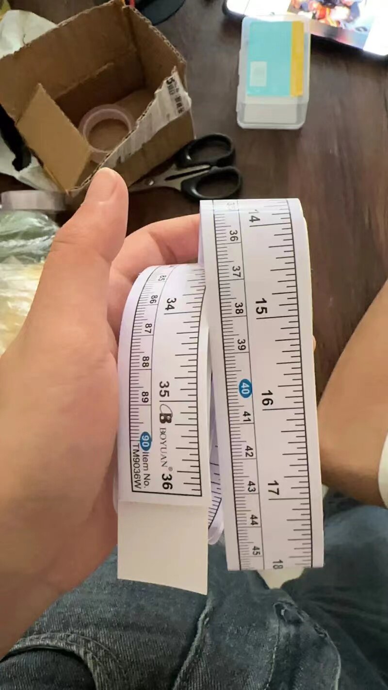 缝纫机台板尺子不干胶带粘贴尺90厘米服装裁剪检验台测量配件工具