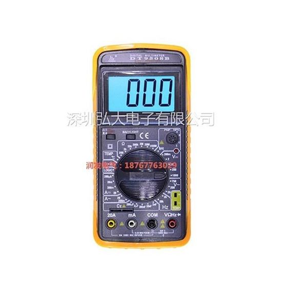 Hot-selling large-screen digital display b capacitor multimeter Hongdae DT9208/9508B temperature measurement and frequency measurement digital digital explicit tens of thousands
Hot-selling large-screen digital display b capacitor multimeter Hongdae DT9208/9508B temperature measurement and frequency measurement digital digital explicit tens of thousands